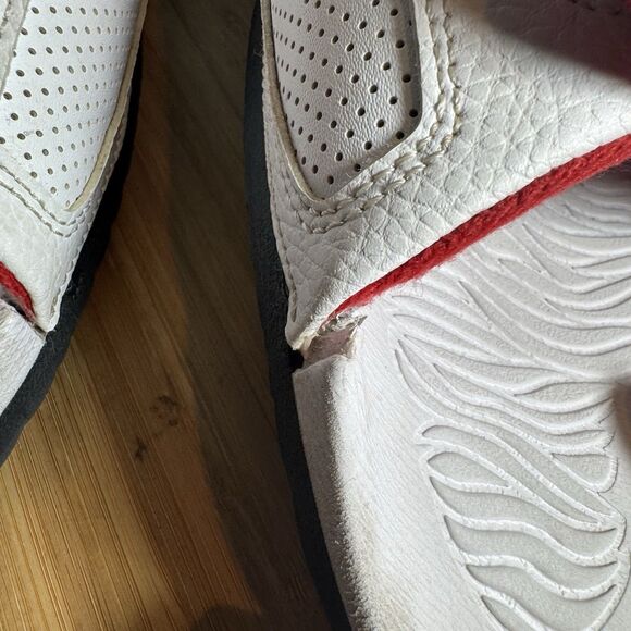 Jordan Hydro 3 Retro‎ Men's Size 12 University Red White Black 854556-103 - Picture 4 of 9